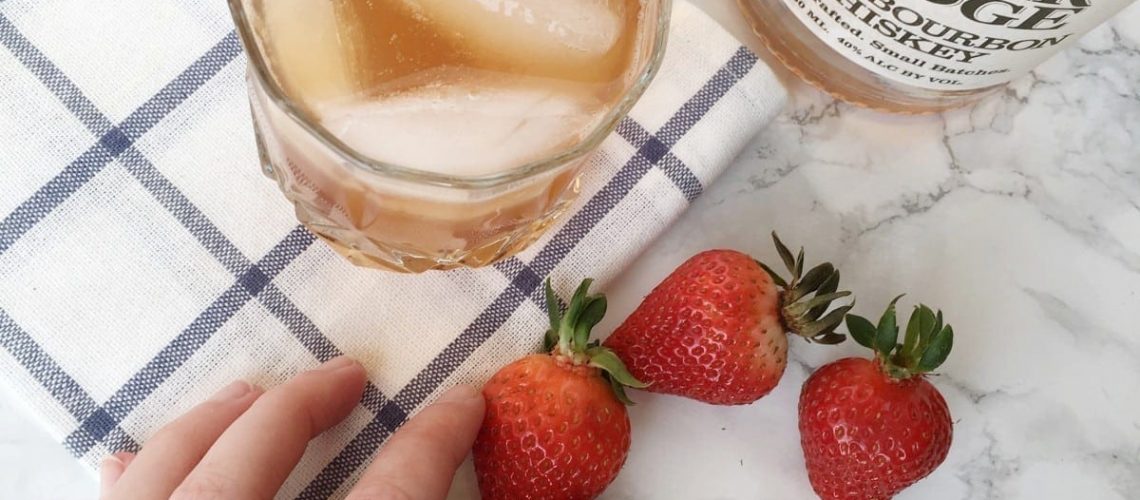 strawberry-basil-whiskey